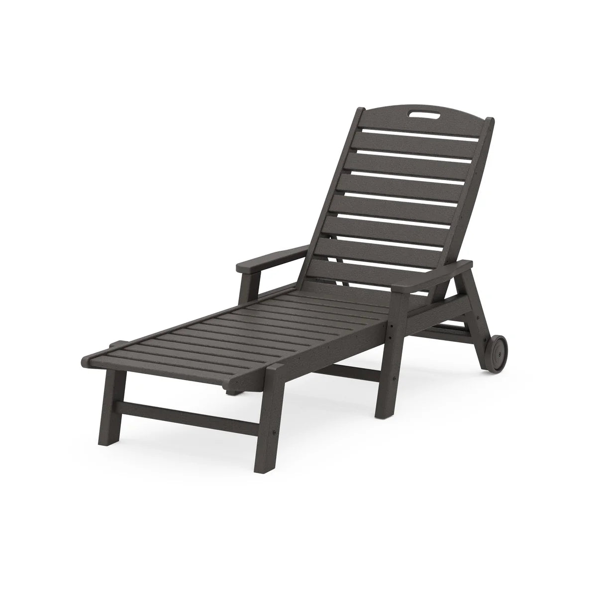 Nautical Chaise with arms and wheels