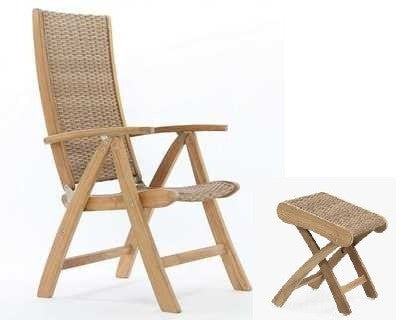 Carlson recliner and ottoman