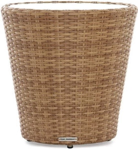Barcelona 20" Round Side Table HDPE Weave w/ HPL Top