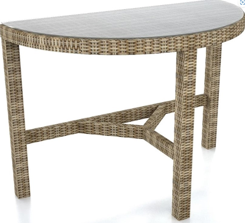 Valencia Semi Circular Dining Table (47"), 3 Leg