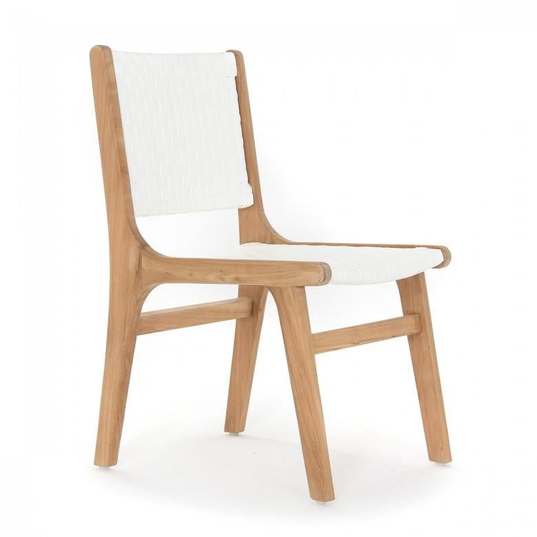 Hagen Side chair, teak frame/All-weather leather