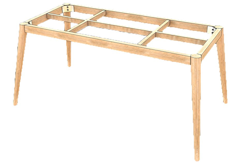 Copenhagen Rect/Oval Table BASE ONLY (59/71×39)