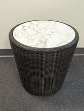 Load image into Gallery viewer, Barcelona 20&quot; Round Side Table HDPE Weave w/ HPL Top