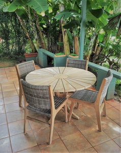 Hagen Side chair, teak frame/All-weather leather