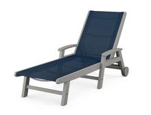 Load image into Gallery viewer, Coastal Chaise with Wheels