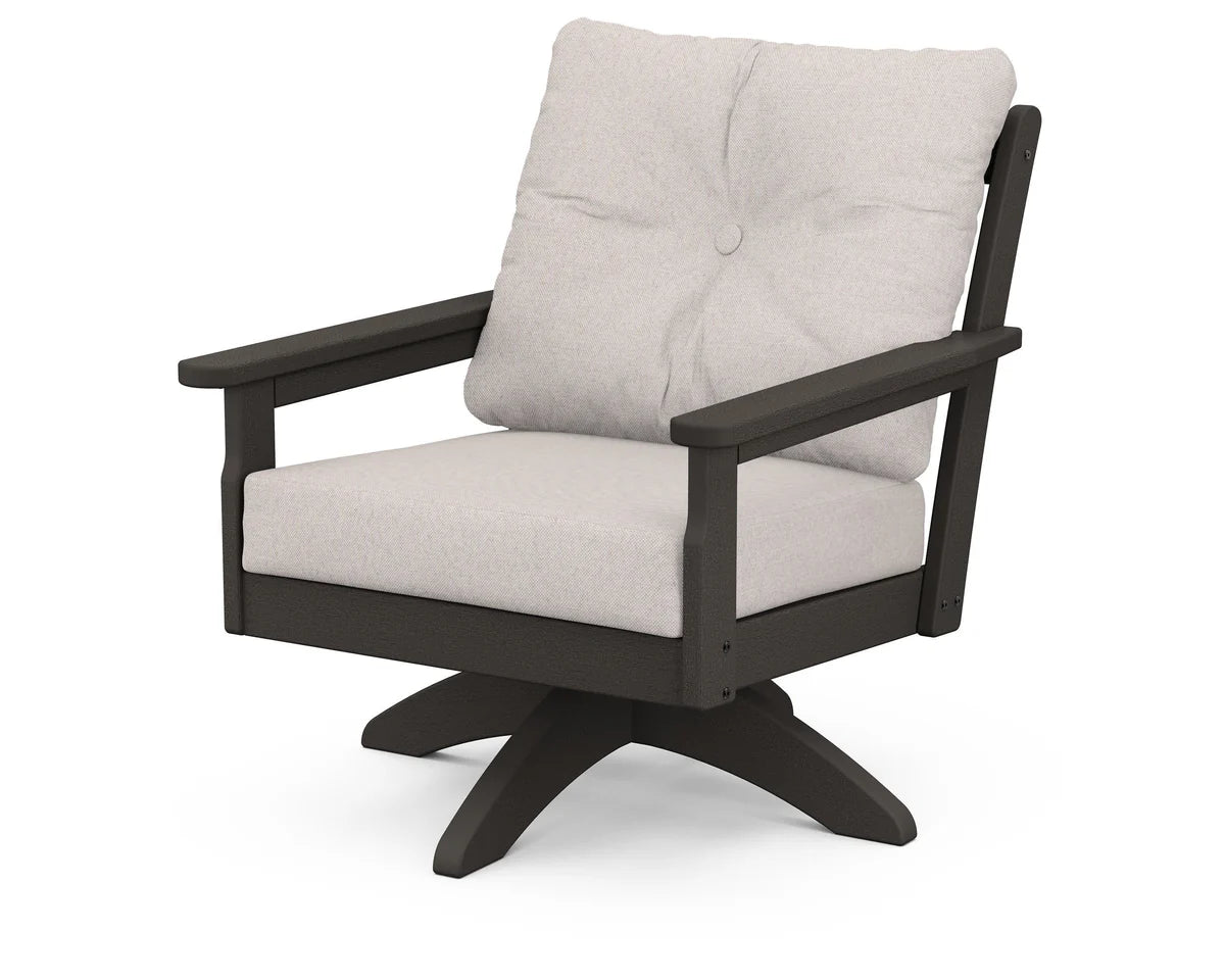 Vineyard Deep Seating Swivel Chair with standard cushion