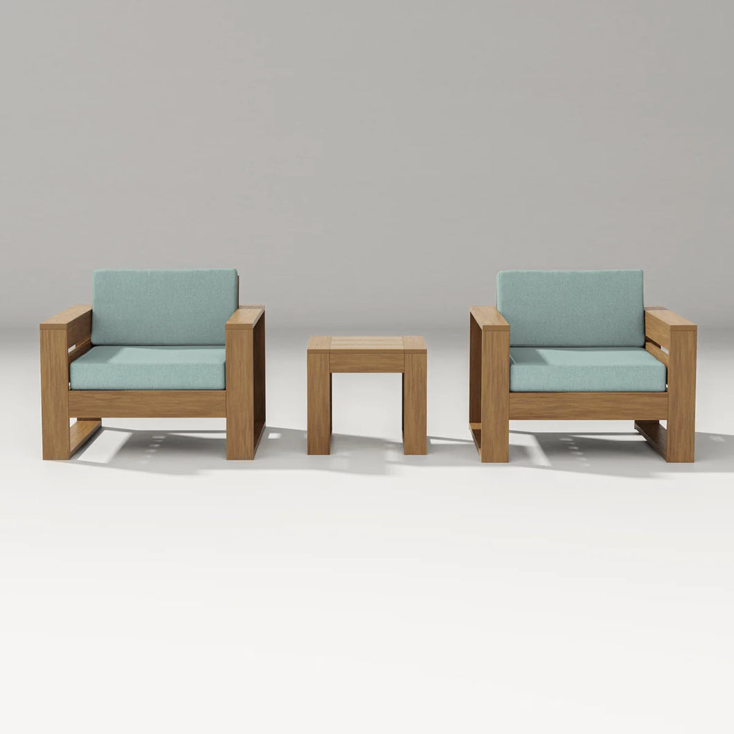 Latitude 3-Piece Lounge Chair Set POLYWOOD