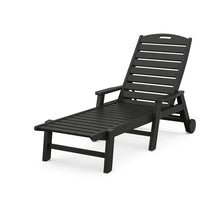 Load image into Gallery viewer, Nautical Chaise with arms and wheels