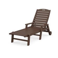 Load image into Gallery viewer, Nautical Chaise with arms and wheels