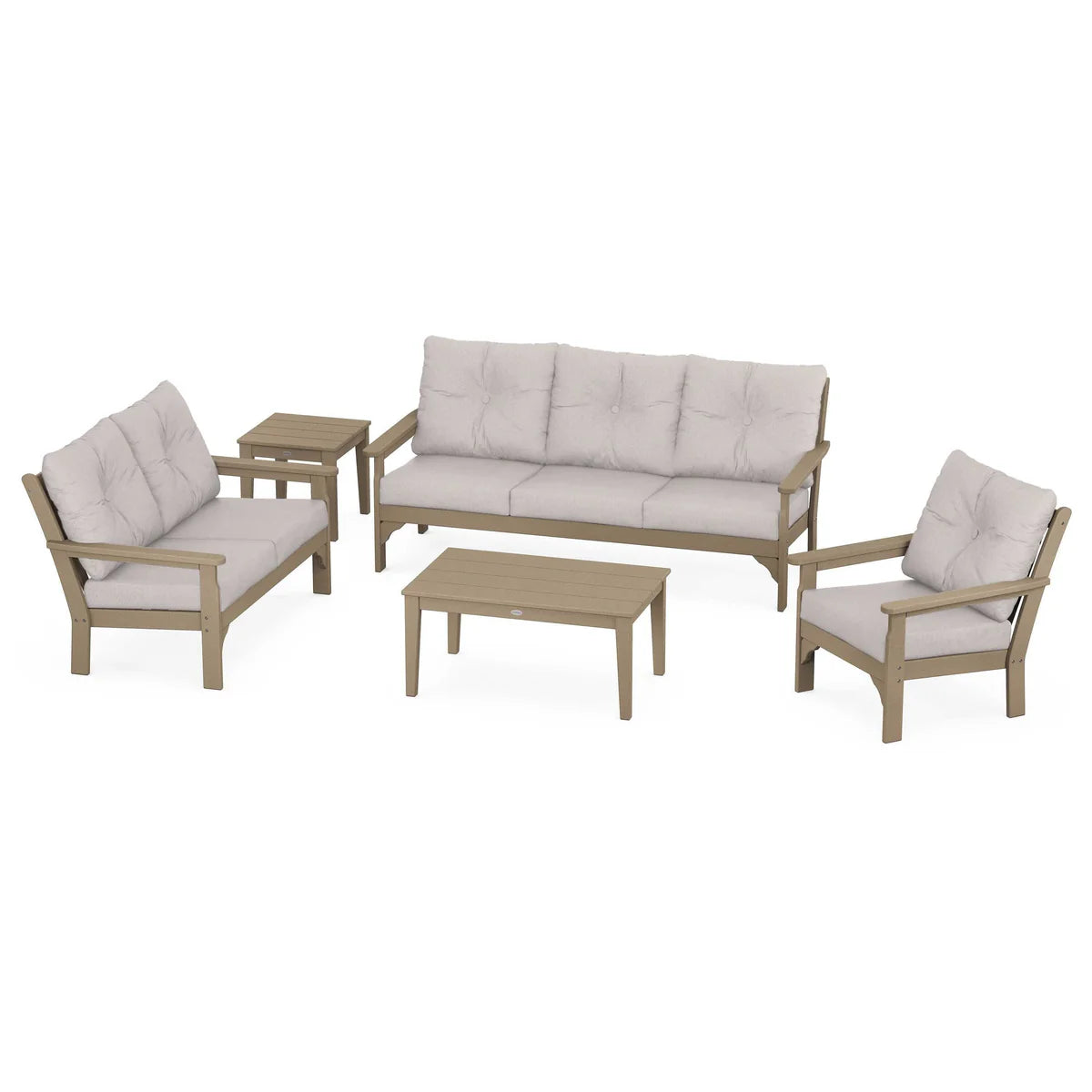 Vineyard 5 Piece Deep Seating Set