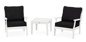 Polywood Braxton 3-Piece Deep Seating Set