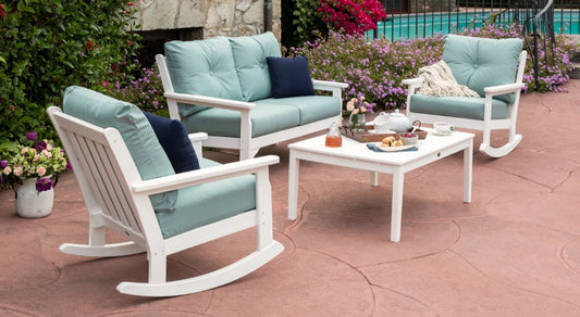 Vineyard 4-Piece Deep Seating Rocking Chair Set