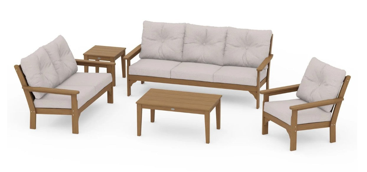 Vineyard 5 Piece Deep Seating Set