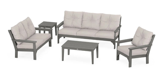 Vineyard 5 Piece Deep Seating Set