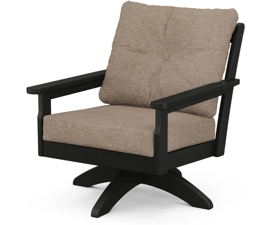 Vineyard Deep Seating Swivel Chair with standard cushion