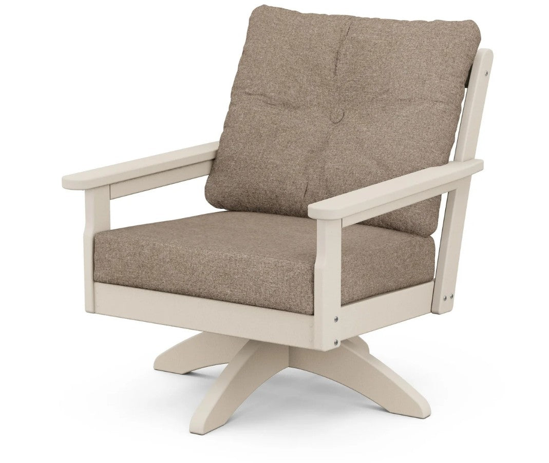 Vineyard Deep Seating Swivel Chair with standard cushion
