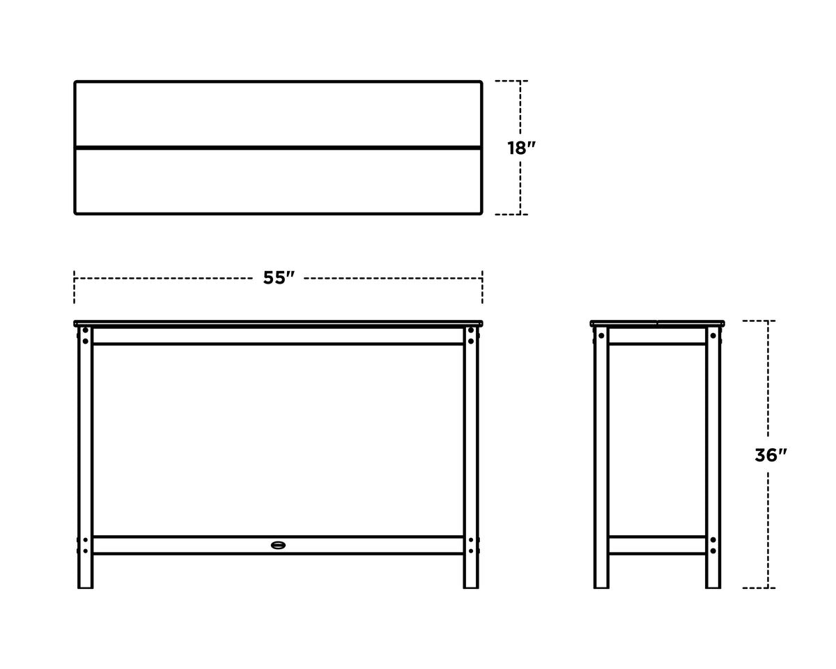 Studio Balcony Counter Table