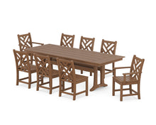 Load image into Gallery viewer, Chippendale 9-Piece Farmhouse Dining Set with Trestle Legs