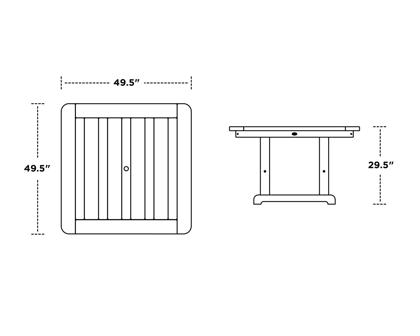 Park 48" Square Table