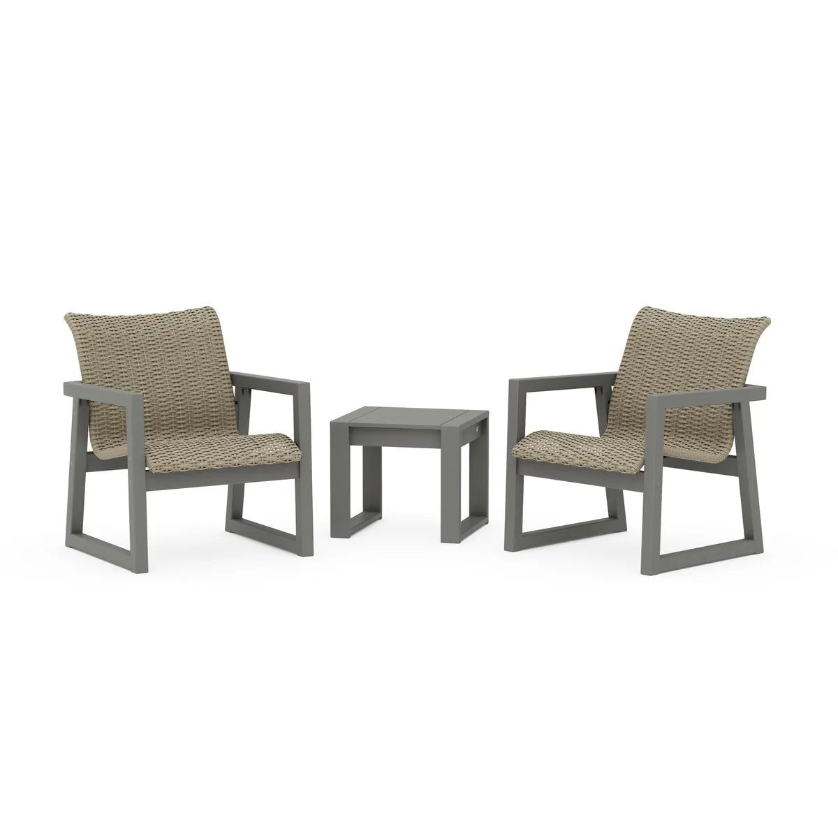 EDGE Woven 3-Piece Lounge Chair Seating Set