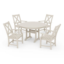 Load image into Gallery viewer, Braxton 5-Piece Nautical Trestle Arm Chair Dining Set