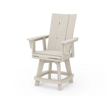 Load image into Gallery viewer, Modern Curveback Adirondack Swivel Counter Chair