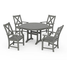 Load image into Gallery viewer, Braxton 5-Piece Nautical Trestle Arm Chair Dining Set