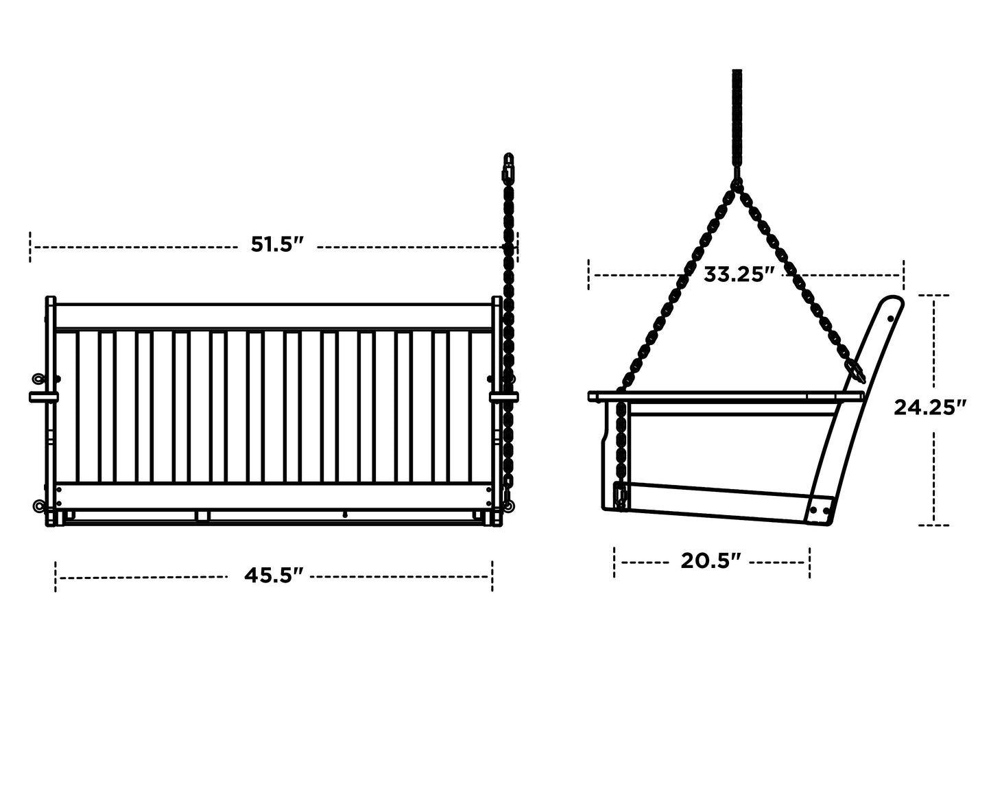 Vineyard Deep Seating Swing