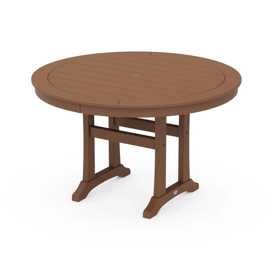 Nautical Trestle 48" Round Dining Table