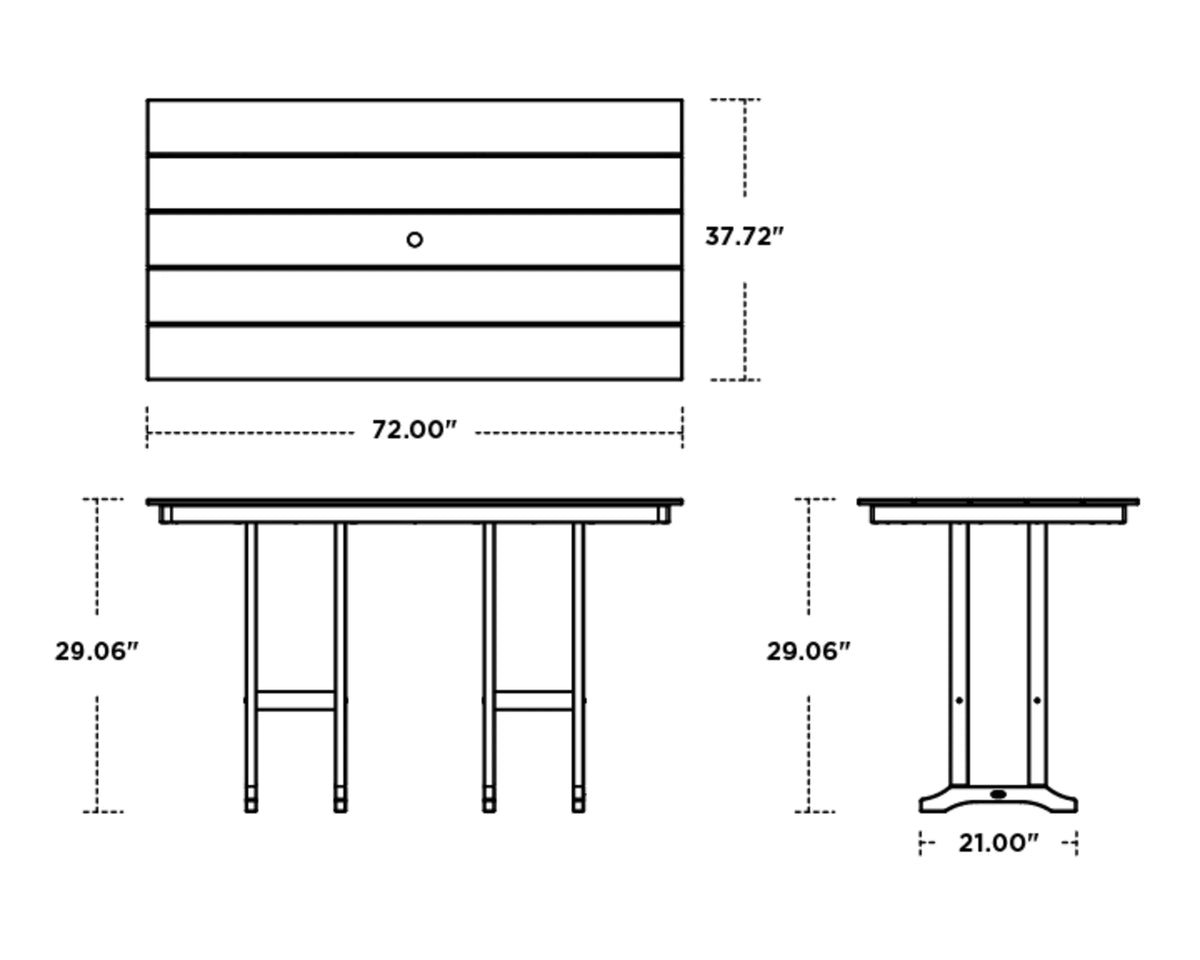 Lakeside 7-Piece Farmhouse Dining Set