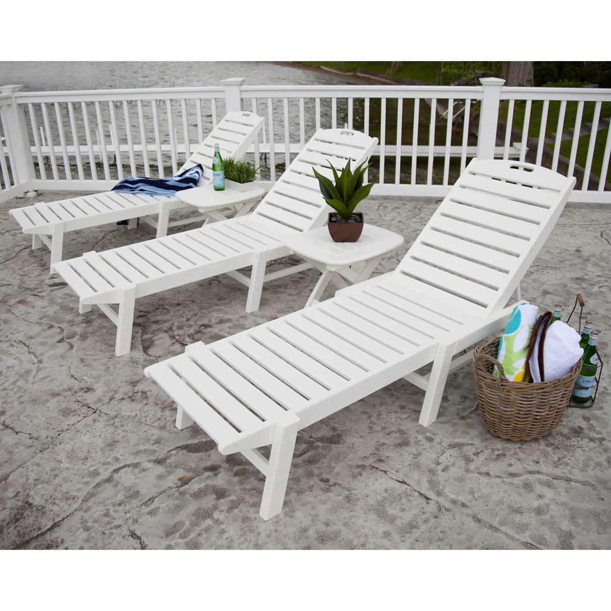 Nautical Chaise with wheels