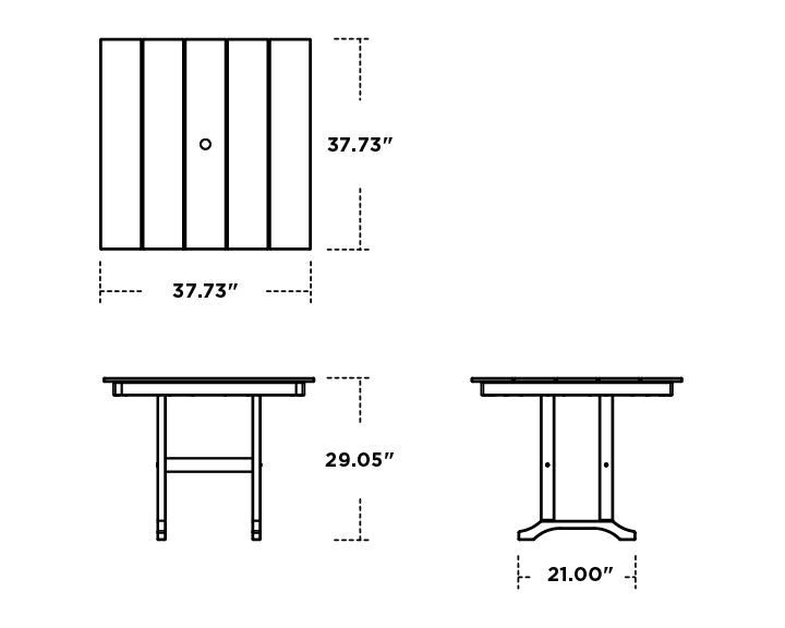 Farmhouse 37" Dining Table