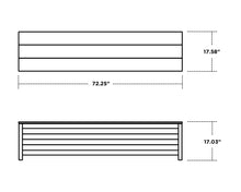 Load image into Gallery viewer, Nautical 72" Storage Bench