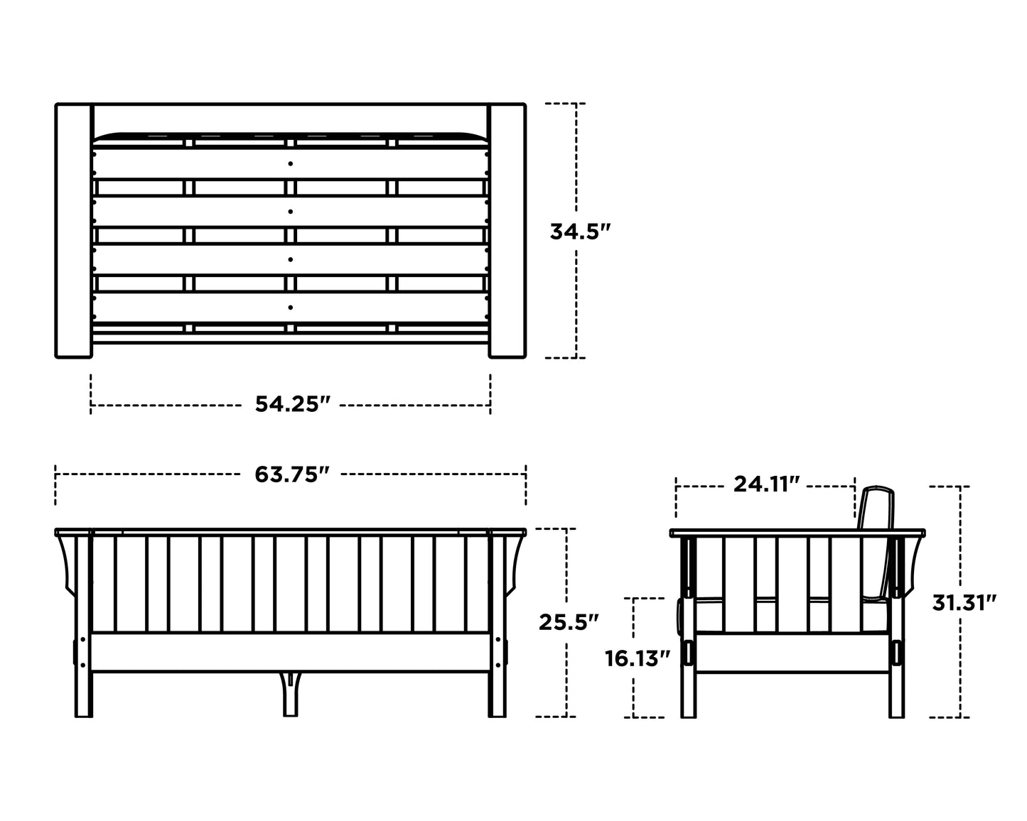 Acadia Deep Seating Loveseat