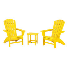 Load image into Gallery viewer, Nautical 3-Piece Curveback Adirondack Set