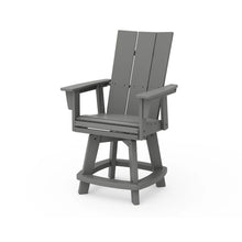 Load image into Gallery viewer, Modern Curveback Adirondack Swivel Counter Chair