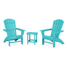 Load image into Gallery viewer, Nautical 3-Piece Curveback Adirondack Set