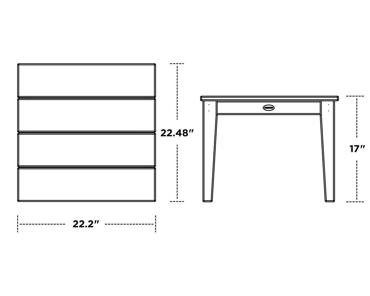 Newport 22" End Table POLYWOOD