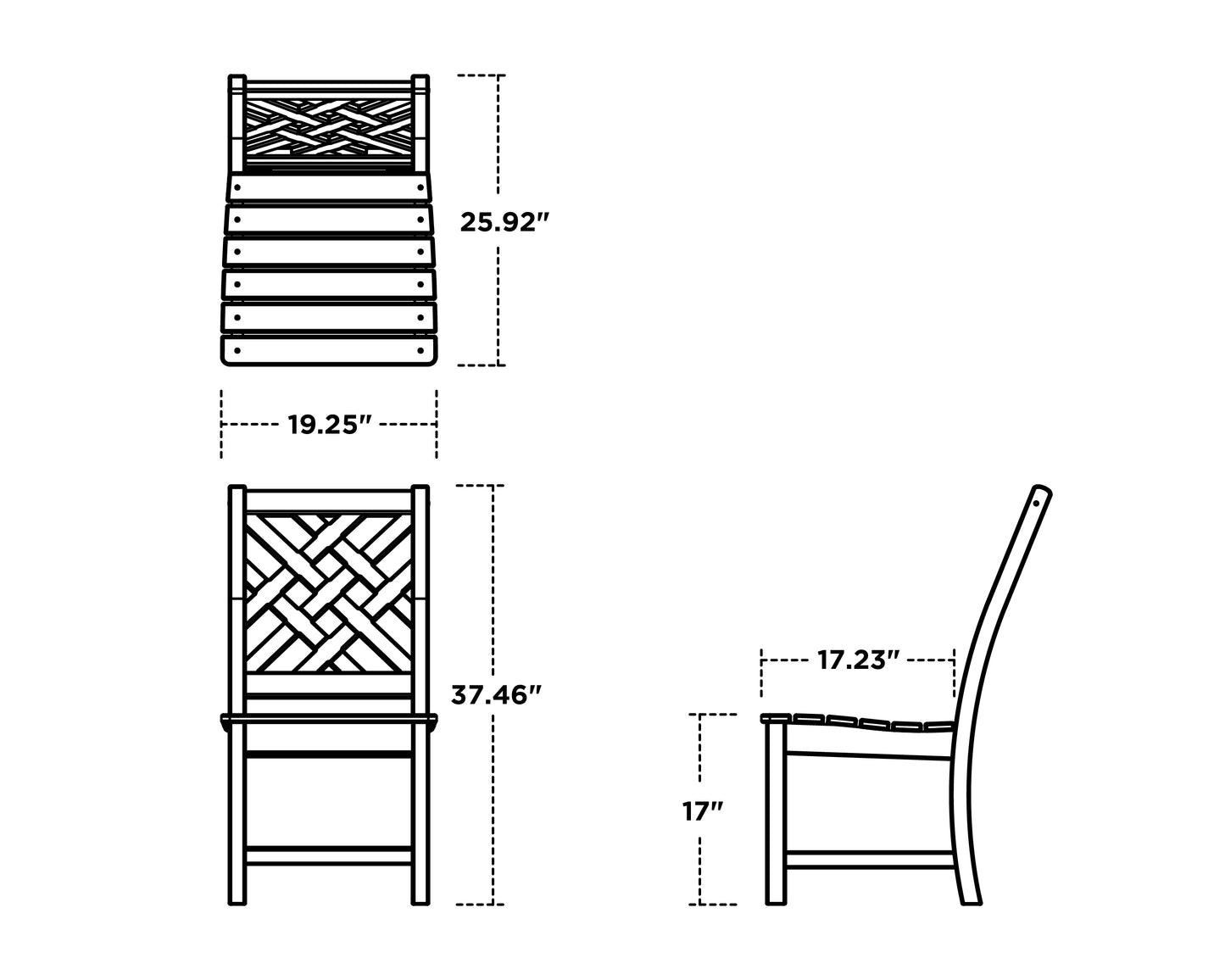 Wovendale 7-Piece Dining Set with Trestle Legs