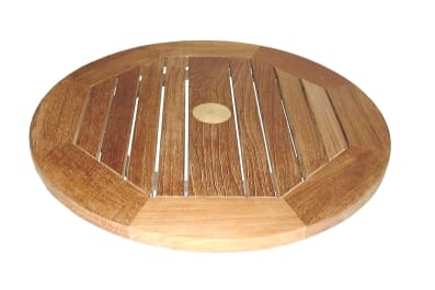 Kendal Lazy Susan Slatted (24"), with hole and Parasol Plug