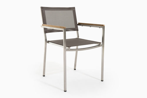 Firenze Armchair, Stainless and Batyline Sling