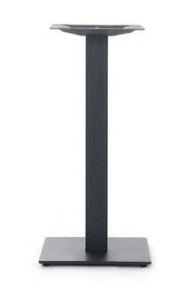 Santorini Cafetable base ONLY - Sq Base (For Round/Square), Powdercoated Black steel/Alum. (Suitable for 32"/39" Sq, 43" Rnd)