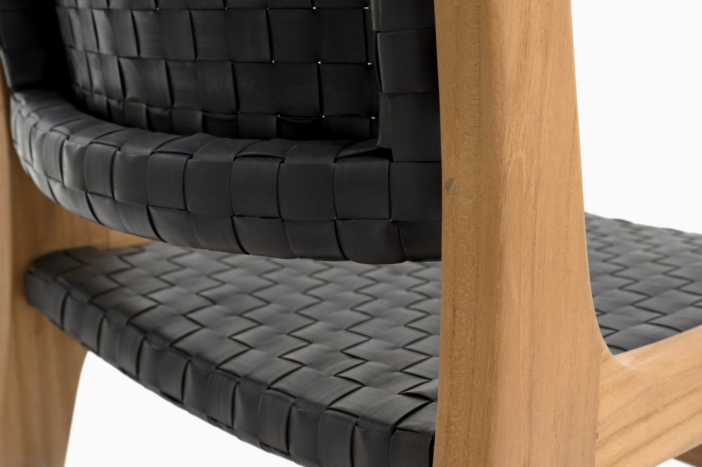 Hagen Side chair, teak frame/All-weather leather