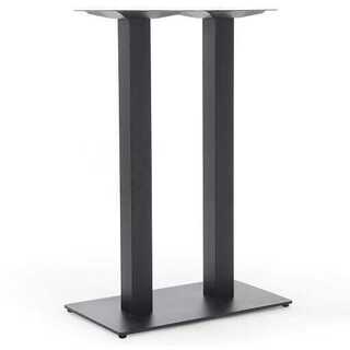 Santorini Bar Table base ONLY - Rect Base (For Rect top), Powdercoated Black steel/Alum. (Suitable for 35