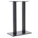Santorini Bar Table base ONLY - Rect Base (For Rect top), Powdercoated Black steel/Alum. (Suitable for 35"x59")