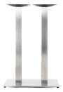 Santorini Bar Table base ONLY - Rect Base (For Rect top), Stainless steel/Alum. (Suitable for 35"x59")