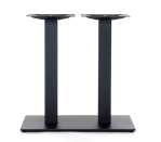 Santorini Table base ONLY - Rect Base (For Rect top), Powdercoated Black steel/Alum. (Suitable for 35"x59")