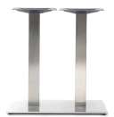 Santorini Table base ONLY - Rect Base (For Rect top), Stainless steel/Alum. (Suitable for 35"x59")