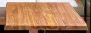 Live Edge Square tabletop, Recycled slab Teak