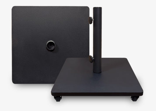 Rolling parasol steel base 120lb